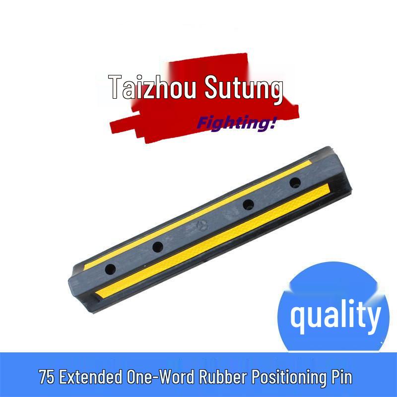 1m Durable Rubber-Plastic Parking Stopper – Anti-Collision Wheel Positioner