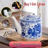 UOOSO Blue & White Ceramic Teapot