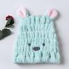 Coral Velvet Cartoon Shower Cap Soft Absorbent Hair Dry Cap Children's Hair Dry Cap