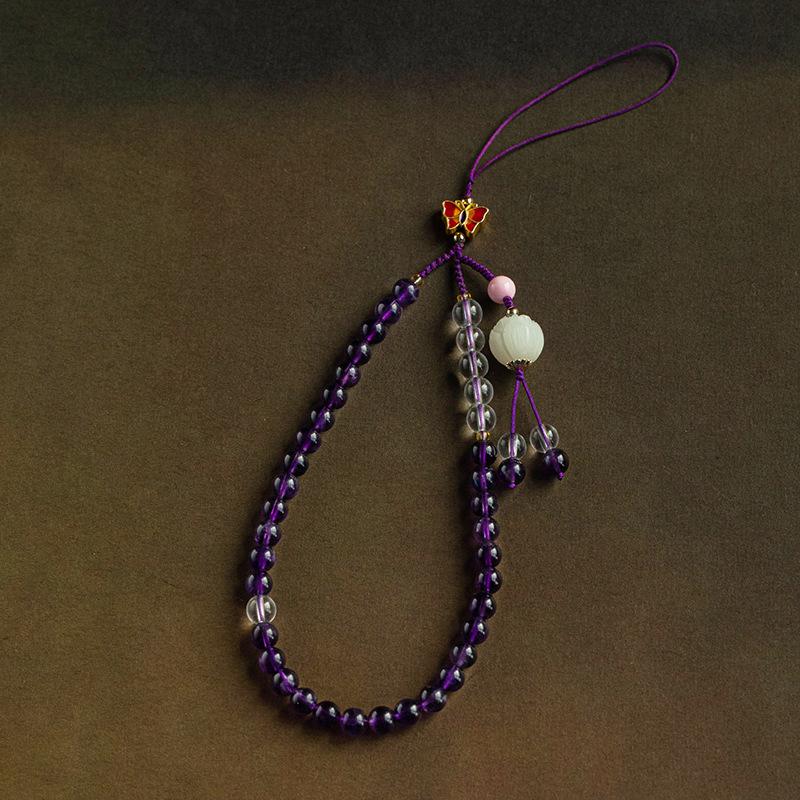 

Amethyst Phone Charm Wrist Strap and Lanyard