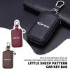 Leather Key Bag Universal Keyring Case Car Keychain Wallet For MINI Countryman Clubman Cooper One JCW R56 R50 R53 R58