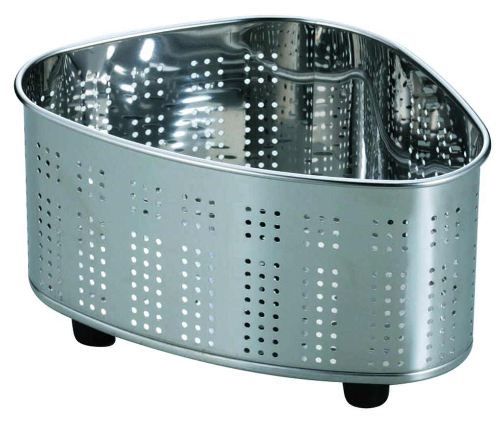 Pearl Metal Mini Triangular Corner, Stainless Steel with Rubber Feet, Made in Japan, At Aqua, HB-4161