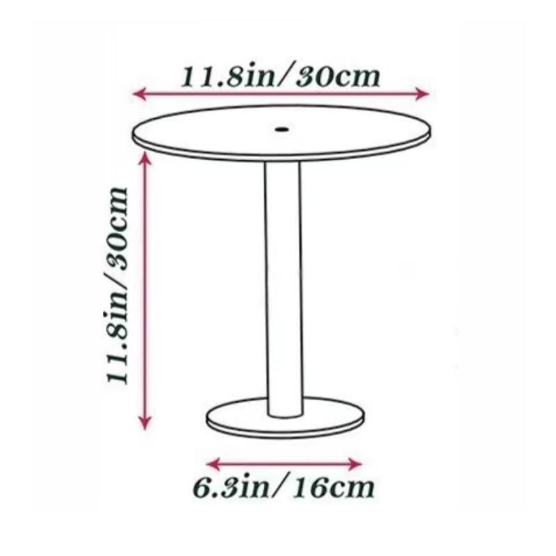 Transparent Acrylic Round Cake Stand For Desserts, Cupcake Rack, Pastry Candy Display Stand For Wedding, Event, Birthday Party