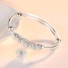 Beautiful and Fashionable Silver-plated Bell Bracelet Women European American Trendy Versatile Rotating Bead Bracelet Accessory