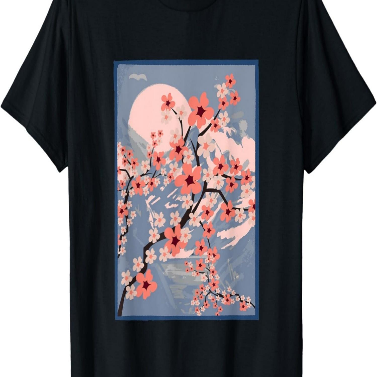 Pink Sakura Blossom  Culture Flower Cherry Blossom T-Shirt(1) S