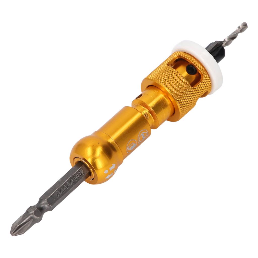 5 Pieces Countersink Drill Bits with Adjustable Depth Stop 82 Degree Screw Countersunk Drill Set for