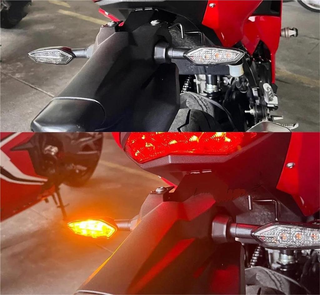 Motorcycle Indicator for NINJA Compatible with Rear Turn Signal Lights for Kawasaki ZX-6R ZX-10R