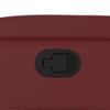 Recliner Chair Burgundy Synthetic Leather