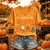 Men's Casual Short Sleeve T-Shirt with I M Letter Graphic Print for Everyday Wear