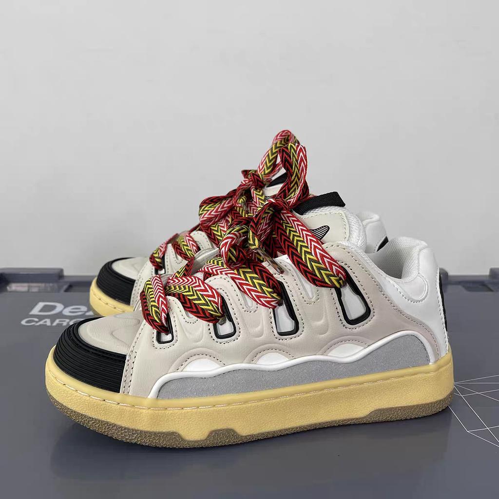 Long Foot Bread Shoes Men's Board Shoes Ins Internet Celebrity Tide Brand Chic Hong Kong Style Casual Versatile Sports Shoes Men's Tide