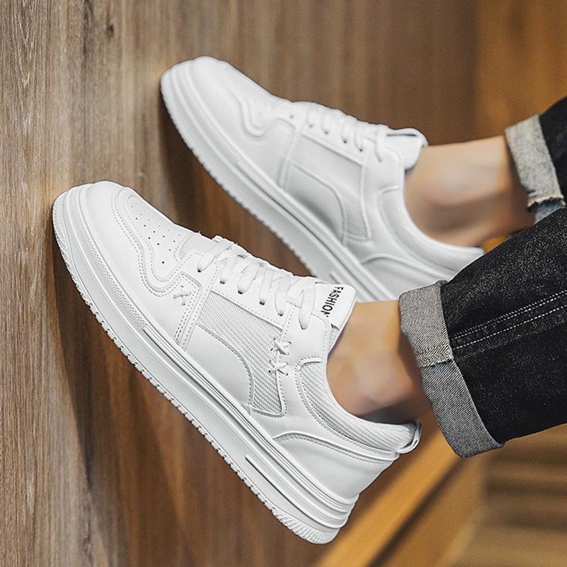 Board shoes men's shoes summer 2025 new mesh breathable sports and leisure net shoes trend versatile white shoes men's clear