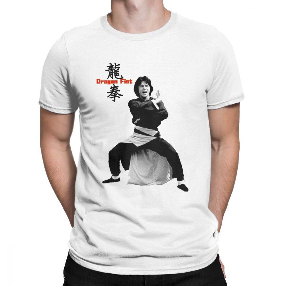 China Kung Fu Jackie Chan Betrunkener Meister T-Shirt Herren T-Shirt Film Chinesischer Drache Kampf Kurzarm T-Shirt Neues Vintage Shirt Oberteile