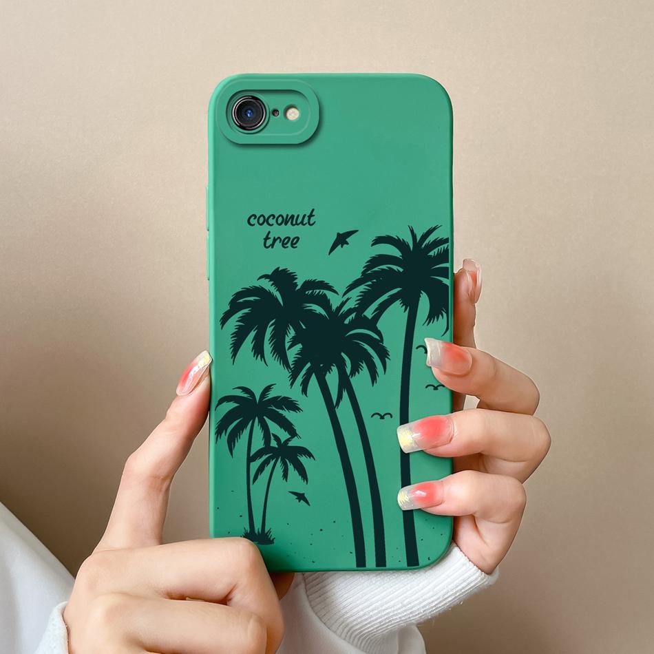 For iPhone 7 8 Plus Case Cute Animals Phone Cover For iPhone 6 SE X XR XS Max Camera Protection Soft Liquid Silicone Back Covers