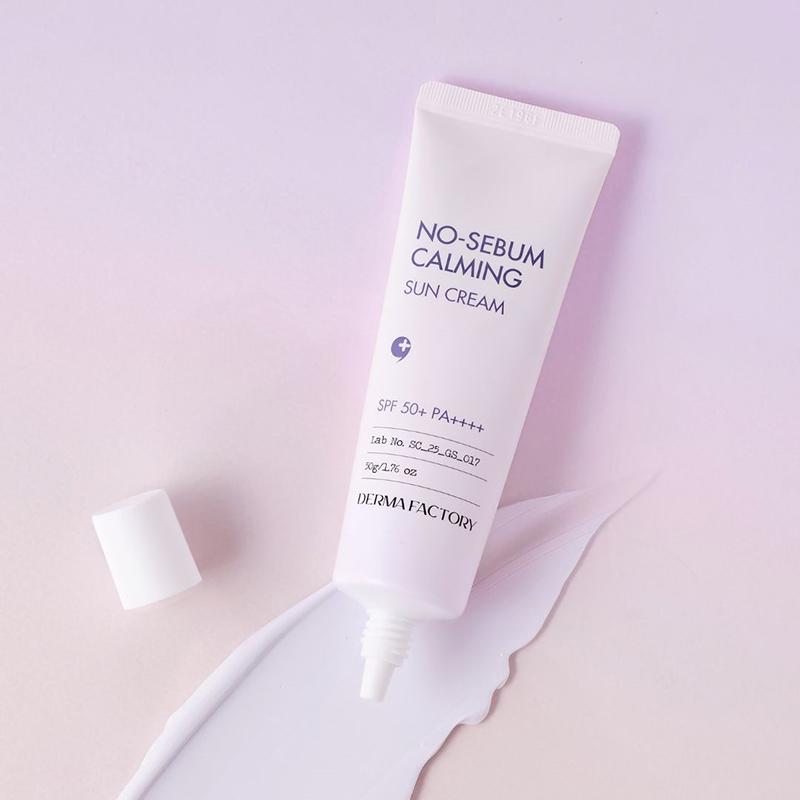 DERMA FACTORY No-sebum Calming Sun Cream SPF 50+ PA++++ 50g