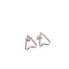 Korean Version of Fashion Temperament V-shaped Diamond Stud Earrings Women's Niche Design Earrings Jewelry