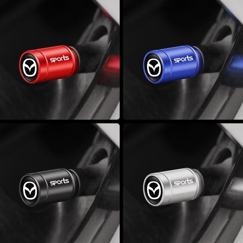 Car Styling Metal Car Tire Valve Caps Dust Prevention Accessories For Mazda 6 3 2 Angkesaila CX3 CX4 CX5 CX7 CX9 CX30 RX8 MX5