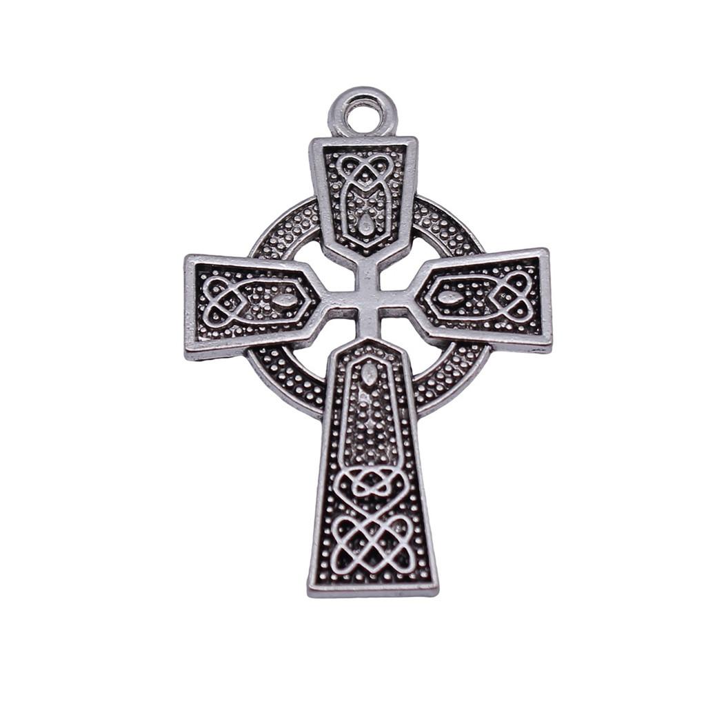 Hollow Cross Charms Multi Color Alloy Pendants For Gothic Christian Jewelry Accessories