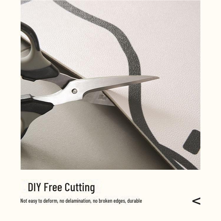 Alfombrilla Impermeable Antideslizante para Mascotas de Dibujos Animados: Cuero Duradero, Alfombra de Piso Lavable para Casa o Parque de Juego de Gato y Perro