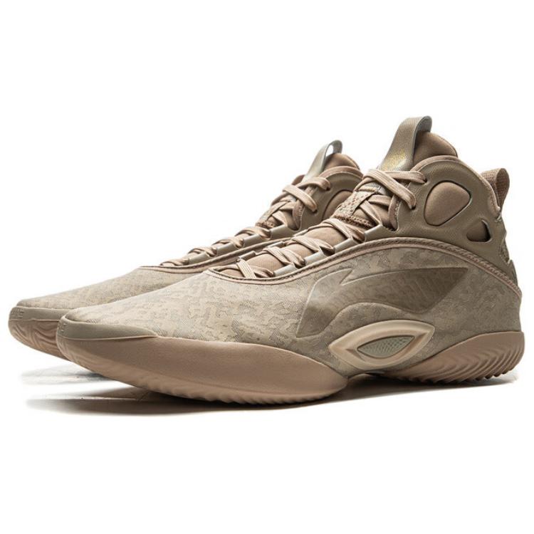 

Новые LiNing ChaoShuai 19 Нескользящие и износостойкие с высоким верхом Мужские баскетбольные кроссовки Коричневые ABAV005-2 39