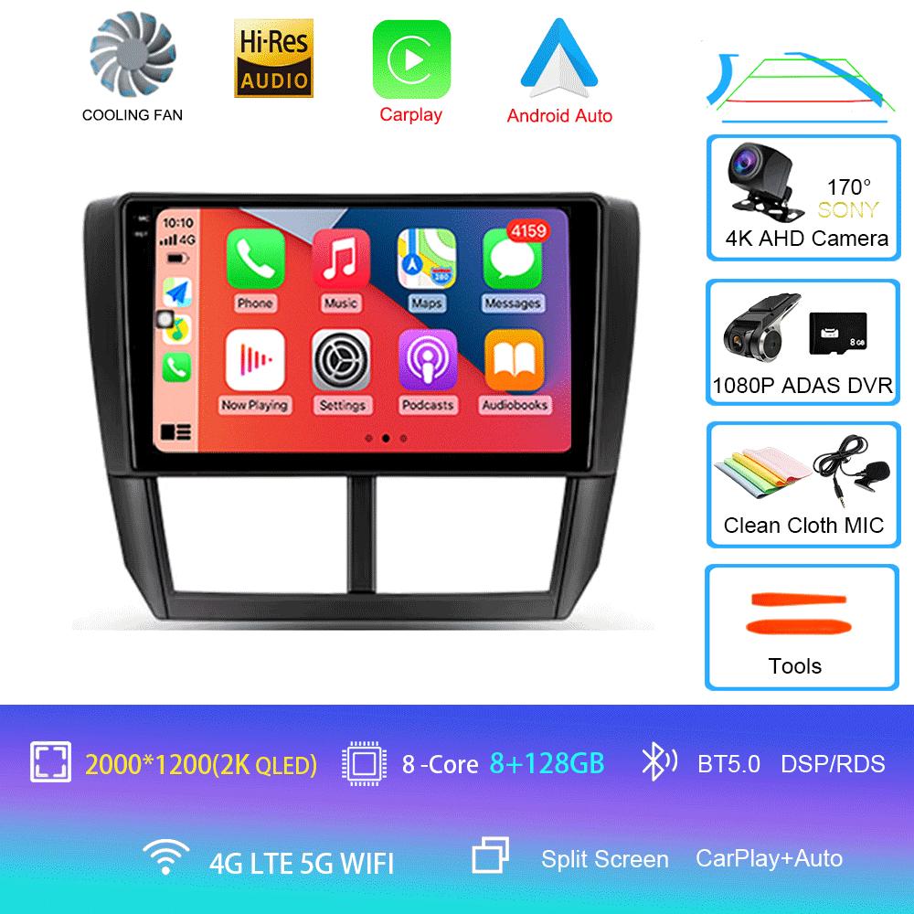 Car Radio Android 14 Multimedia Player For Subaru Forester 3 SH WRX 2007-2013 For Subaru Impreza GH GE 2Din 2 Din Head Unit DSP