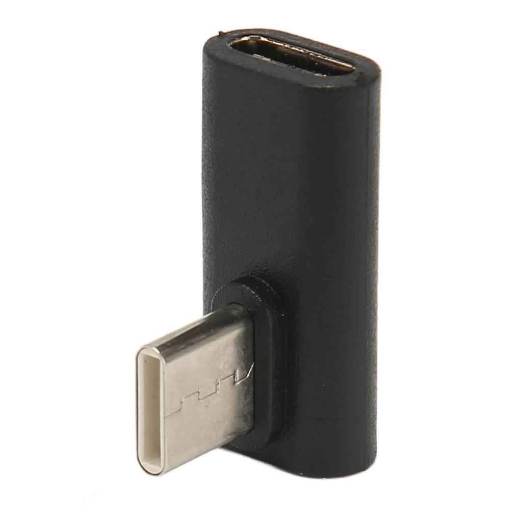 90 Degree Right Angle USB C Male to USB C Female Adapter USB3.1 10Gbps Data Transfer Fast Charging