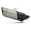 R7 Stainless Steel Motorcycle Scooter Exhaust with Carbon Cover, 51MM