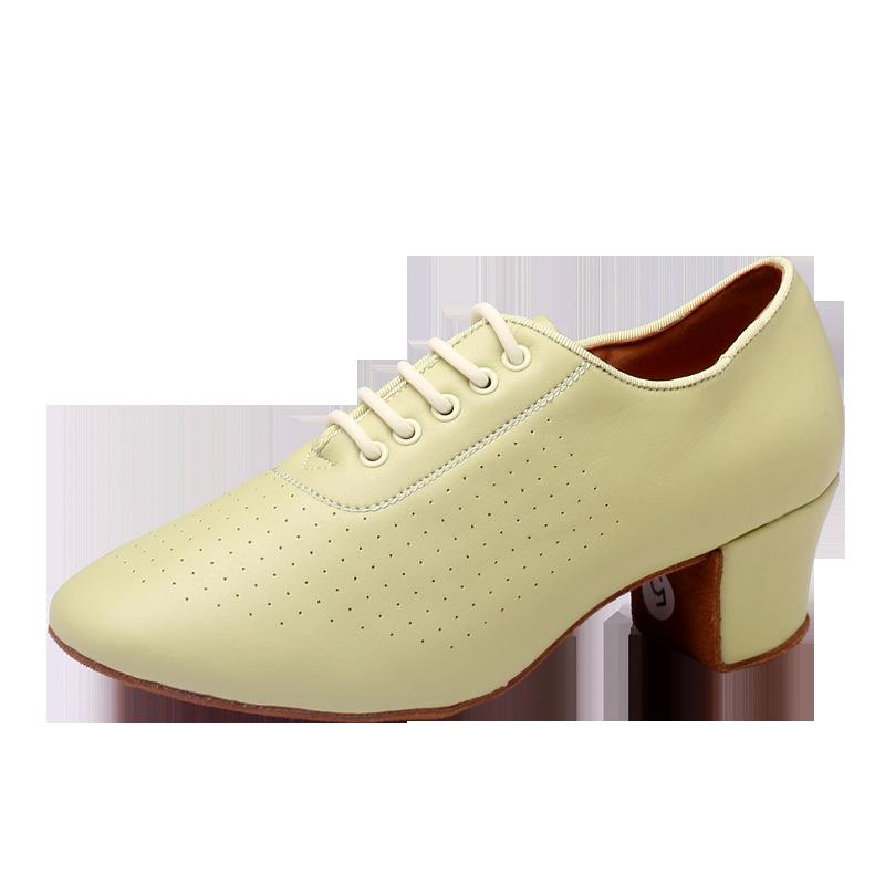 Scarpe da ballo in pelle con fondo morbido da interno per donna, da donna, moderne, Jazz, Latine, Sneakers traspiranti, da ballo, fitness, sportive da donna