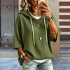 Rippstrick Pullover Hoodie für Damen für Freizeit und Alltag