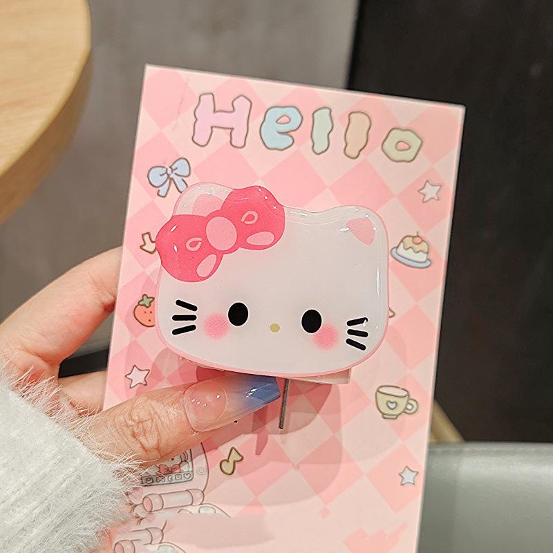 Hello Kitty Ochranný kryt na nabíjecí a datový kabel pro Apple iPhone 18/20W nabíjecí chránič proti zlomení, sada navíječů datového kabelu