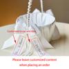 Custom Flower Girl Basket Pearl Handle Wedding Basket with Bow Ribbon Proposal Bachelorette Party Bridal Shower Newlywed Gift