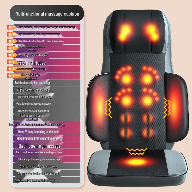 Zhidao Full Body Kneading Massage Cushion CN plug (adapter included)