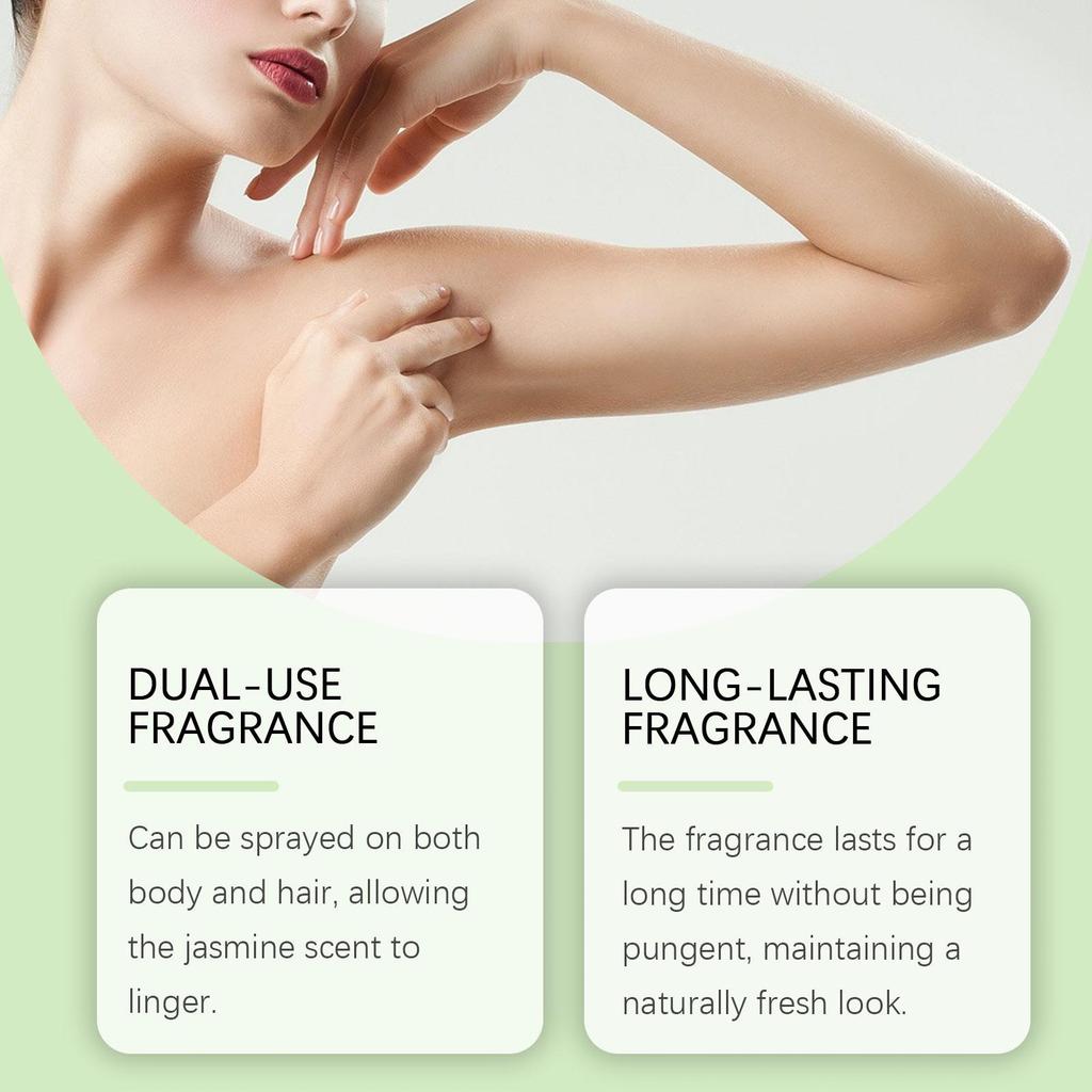 Body Hair Perfume Spray With Jasmine Scent Nourishes And Softens Skin Leaves A Lasting Fragrance Portable Fragrance Moisturizing