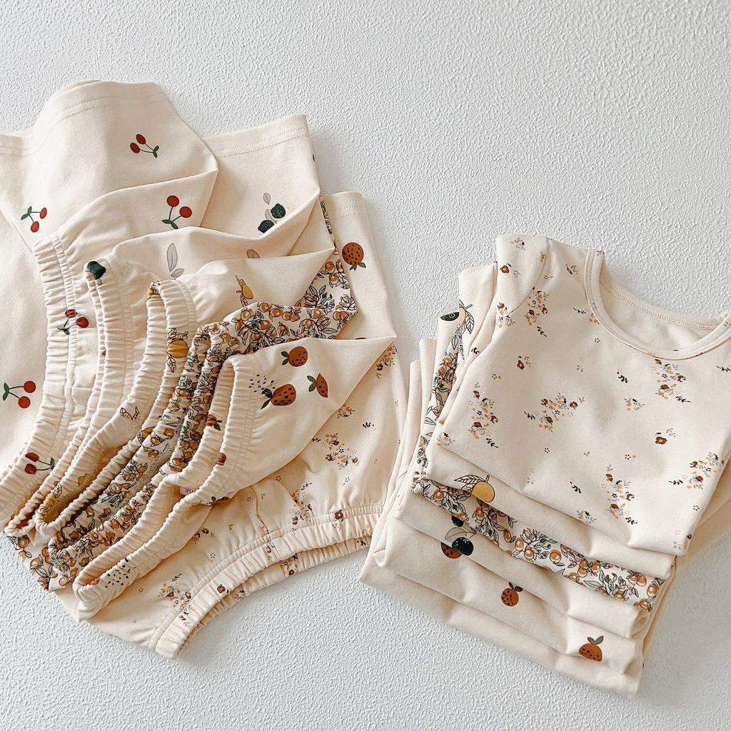 Children's Home Clothes Summer Children's Pajamas Suit Girls Home Clothes Cotton Short-sleeved Suit Cartoon