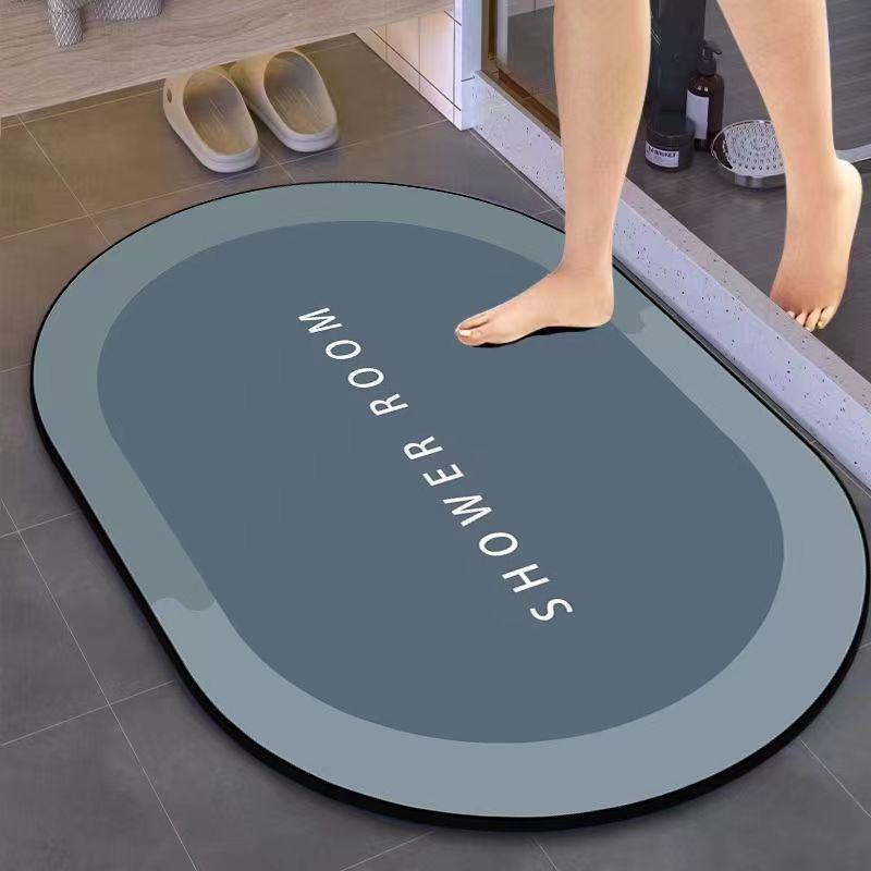 Quick-Dry Anti-Slip Diatom Mud Bathroom Floor Mat 40x60cm - Diatom Mud 2nd Gen