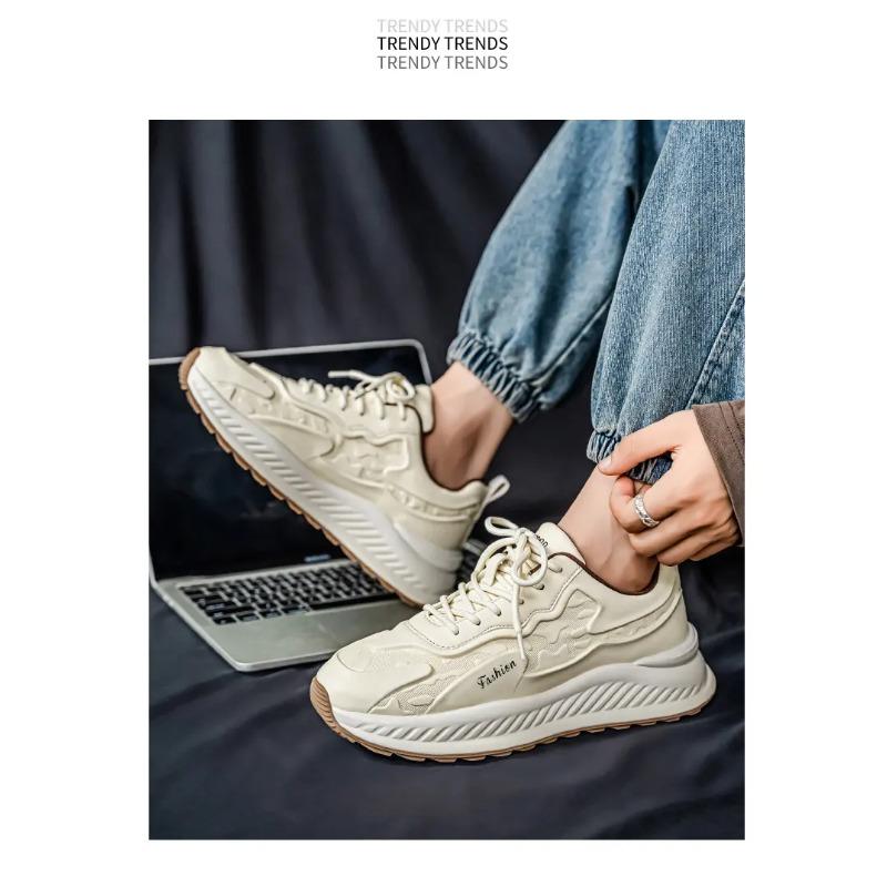 Herren klobige Sneaker dicke Sohle lässige Mode Schuhe