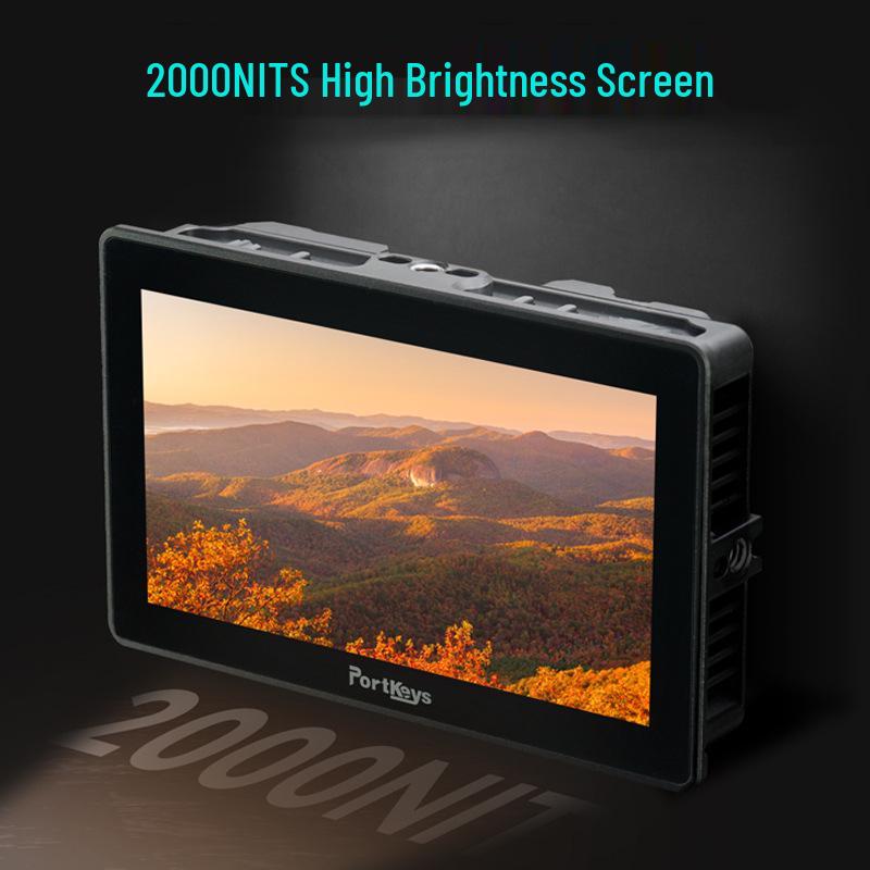 Portkeys Aiken BM5 IV 4th Gen 8-Port Dual 4K Monitor with High Brightness and Custom Color Calibration for Directors.