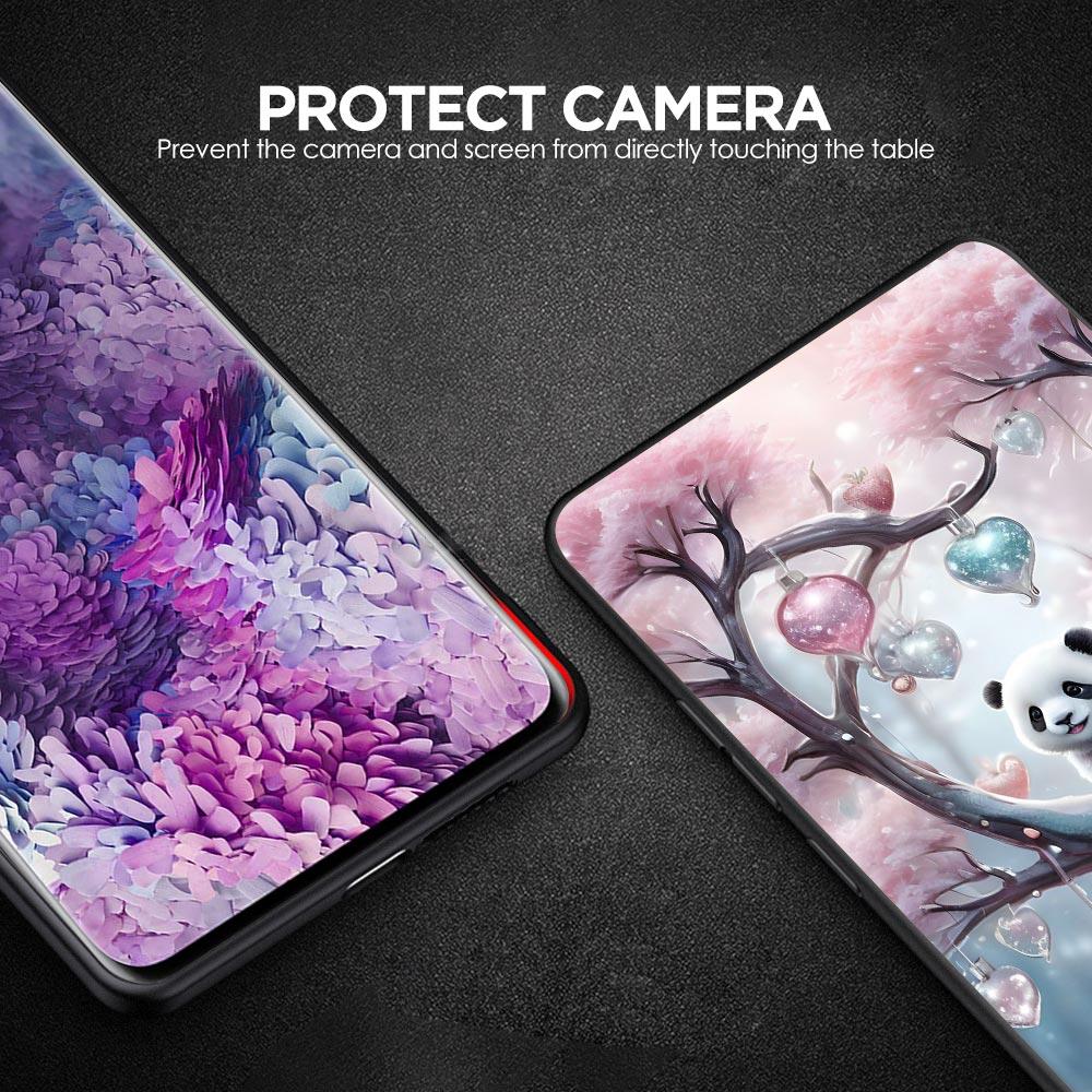 Baby Panda Phone Case for Samsung Galaxy A55 A35 A15 A14 A13 A25 A54 A51 A71 A72 A73 A32 A52 A41 5G Soft TPU Shell Fundas Capas