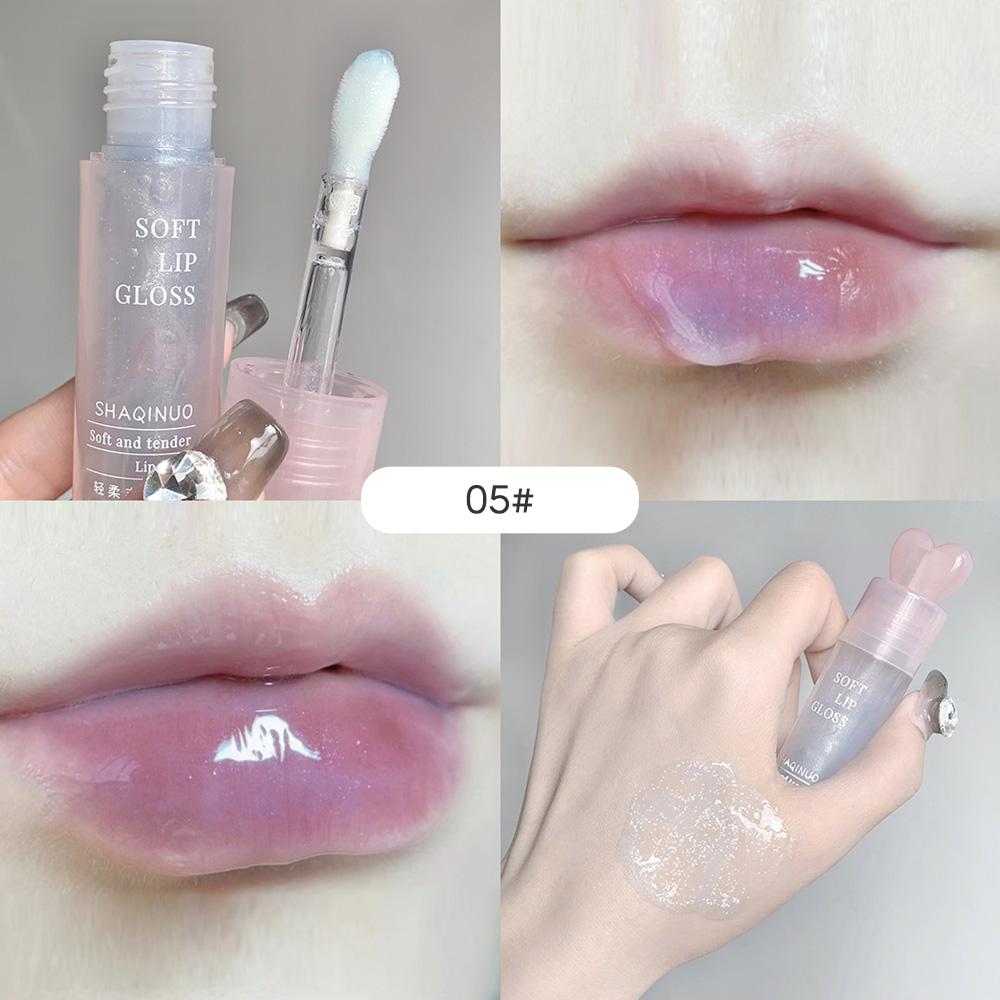 SHAQINUO Moisturizing Lip Gloss, Lightweight Lip Oil Plump Lips Mirror Clear Lipstick
