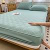 Waterproof Quilted Mattress Protector Cover, Fitted Sheet  Waterproof Mattress Cover Cotton Quilted Mattress Pad Topper