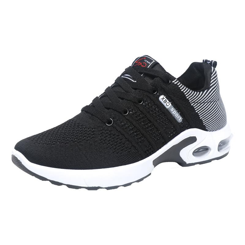 Men's Shoes Spring and Summer Fashion Breathable Casual Running Shoes Youth Soft-soled Springback Flying Woven Sneakers