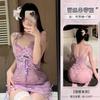 Domila erotic underwear European and American perspective lace love sexy pure desire suspender super short one-piece F