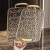 ZISIZ Rectangular Ripple Glass Serving Tray