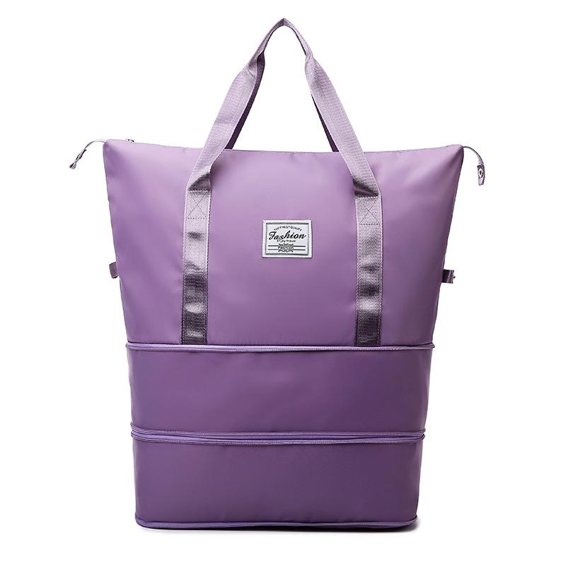 Expandable Travel Luggage: Multi-Function Bag with Wet/Dry Separation for Fitness, Sports, Maternity, and More