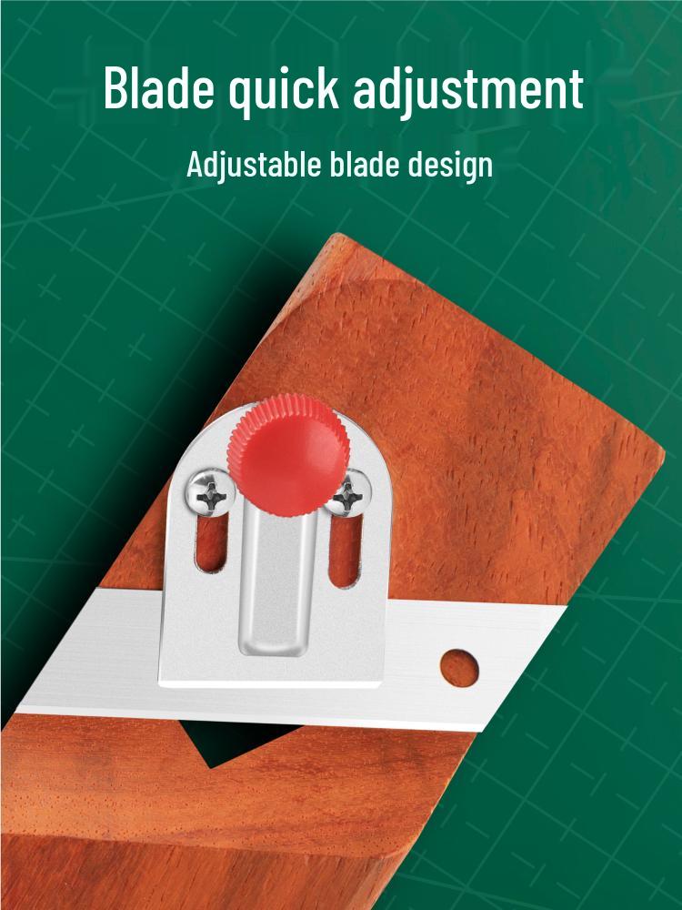 45° V-Groove Gypsum Board Chamfering Planer - Sound-Absorbing Woodworking Tool