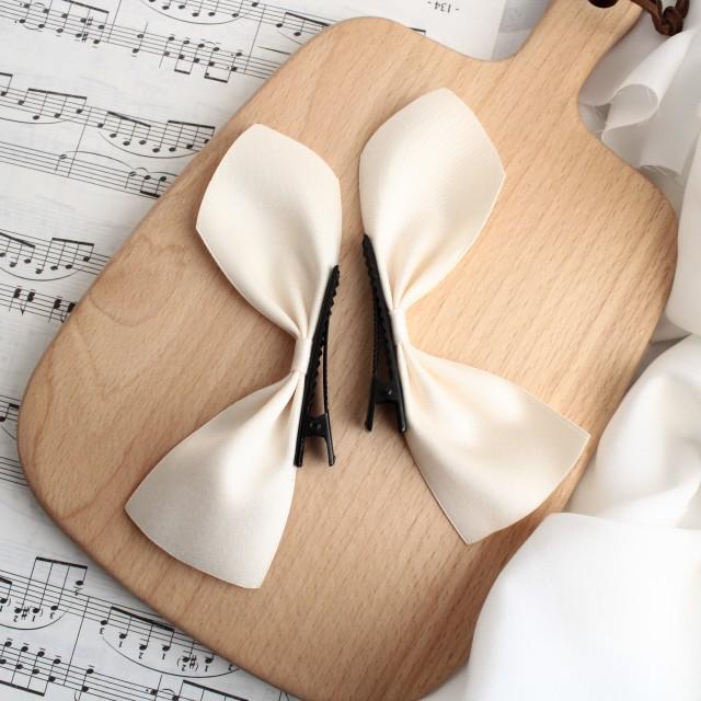 Black Velvet Bow Hairpin - Jisoo-Inspired Korean & Japanese Style Side Clip Hair Accessory