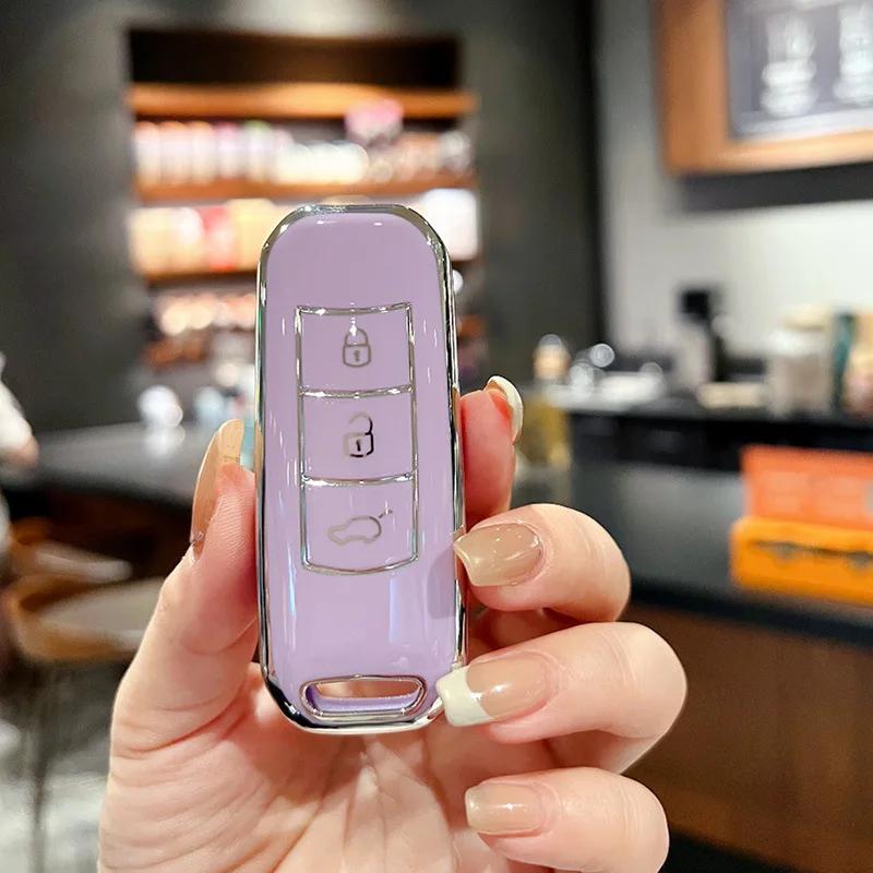 TPU Car Key Cover Remote Control Fobs Shell Case Keychain Holder Auto Accessories For GAC Trumpchi GS3 GA3 GA4 GS4 GS5 GA5 GA6