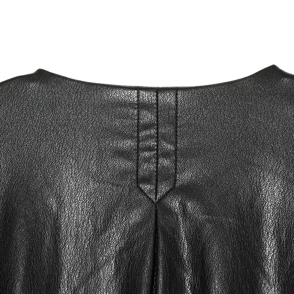 2026 Summer New European and American Cross-border Women's Street Fashion Faux Leather Balloon Jacket W103 90660