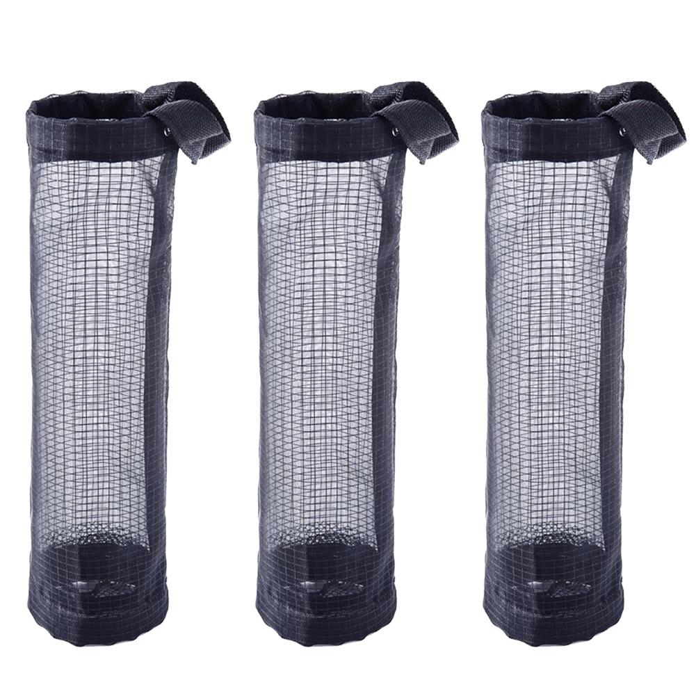 Space Saving Round Sundries Storage Bags for Kitchen Wall Mounting Set of 3