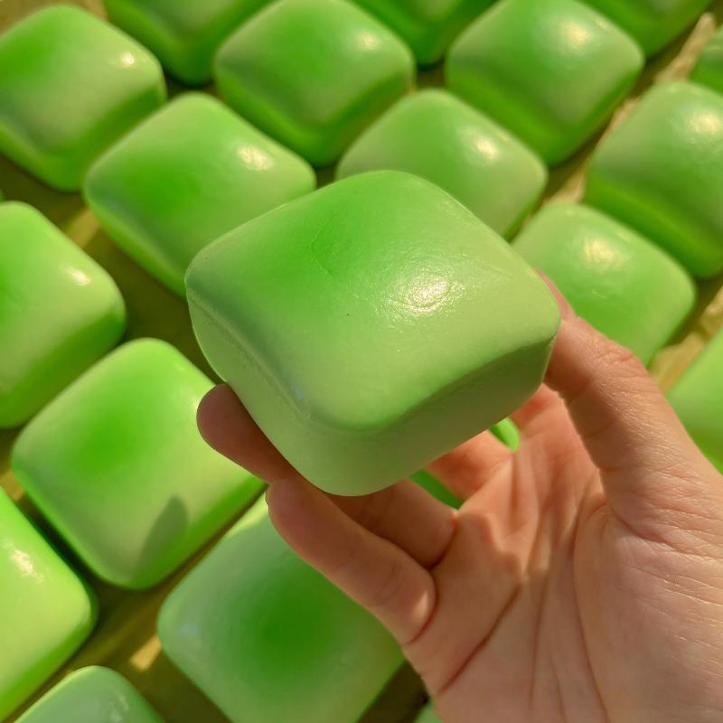 1Pcs Slow Rising Grilled Rice Cake Slow Rebound Squeeze Toys Cheese Cake Bread Squishy Toy Stress Release Hand Relax Toy Gift