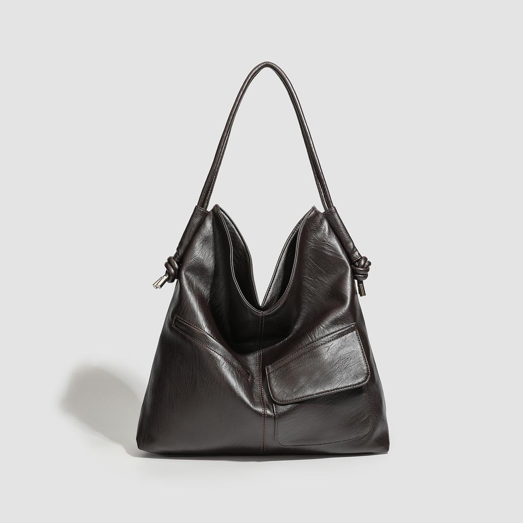 Niche Design PU Leather Underarm Bag Simple Fashion Versatile Commuting Multi-Functional Handbag large capacity Shoulder Bags
